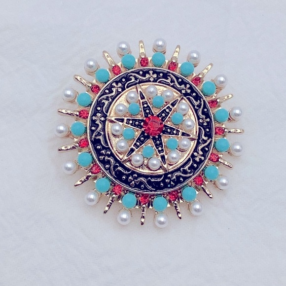 Art Deco Inspired Brooch - Picture 2 of 3